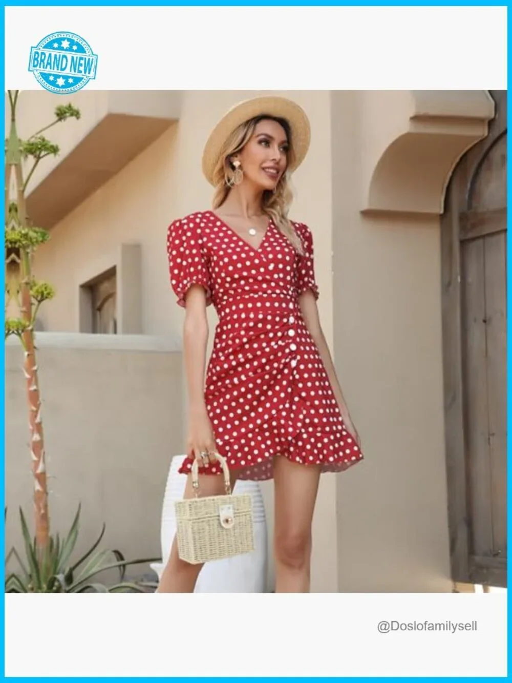 Handwoven Rattan Crossbody Bag Straw Beach Tote Satchel with Chain Strap
